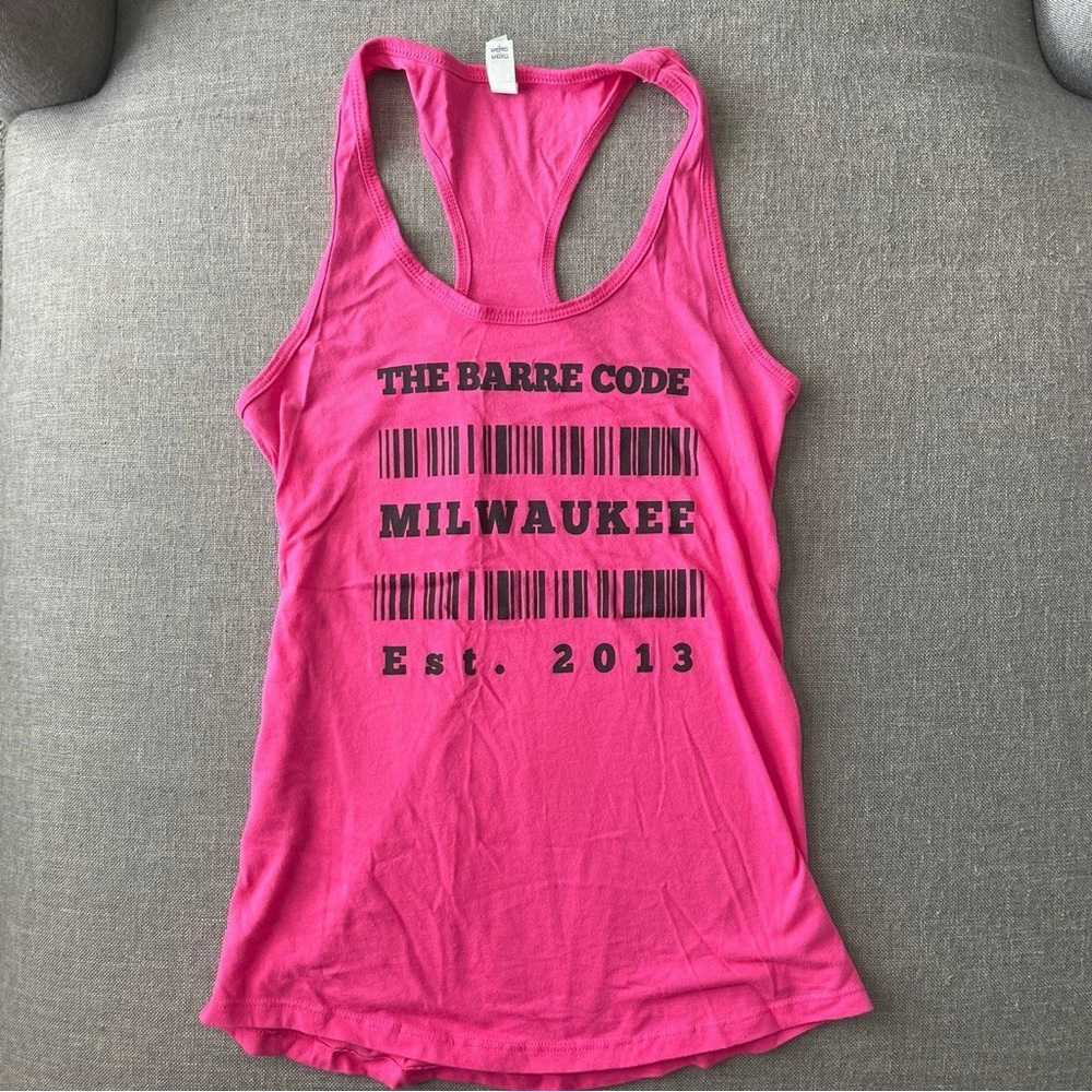 Joe Fresh Bright Pink Graphic Tank Top